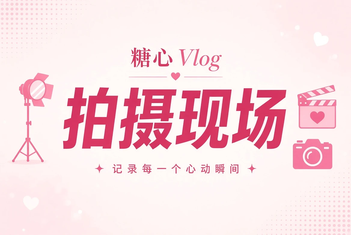 糖心Vlog拍摄现场与灯光画面